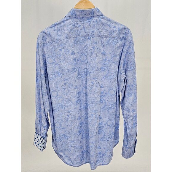 Robert Graham XL Classic Fit Blue Paisley Contrasting Cuff Button Front … - Picture 6 of 6